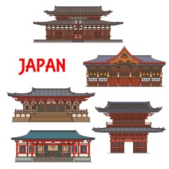 Japanese traditional style architecture element icon set (22)