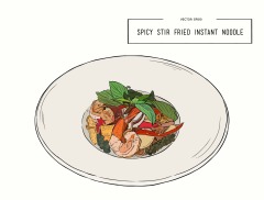Classic Thai style food pattern set (10)