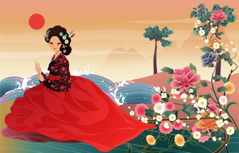 Female images in traditional South Korean clothing (33)