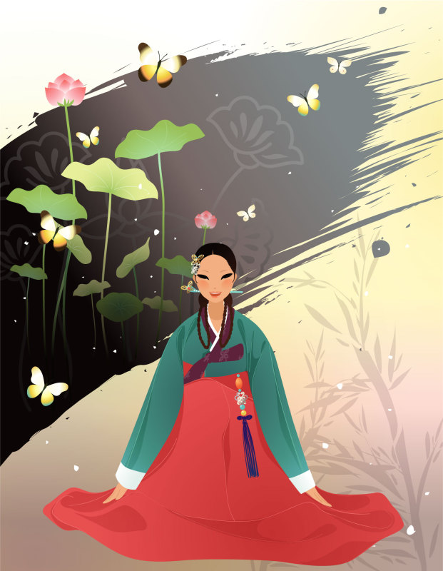 Female images in traditional South Korean clothing (6)