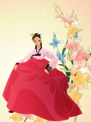 Female images in traditional South Korean clothing (42)