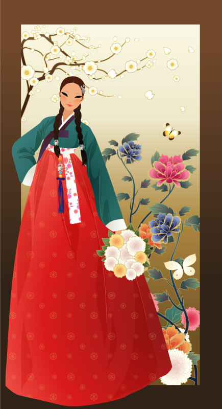 Female images in traditional South Korean clothing (24)