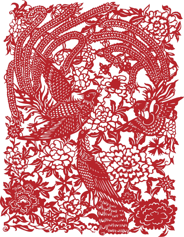 Traditional Chinese Embroidery Template (Sunflower Bud & Ray Dot Chain ...