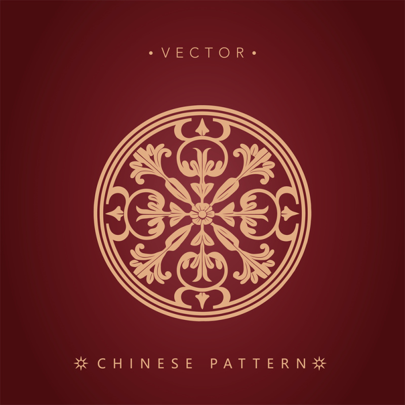 Ancient Chinese Compass Rose Hollow-out Ornamental Background for Navigation-themed Products