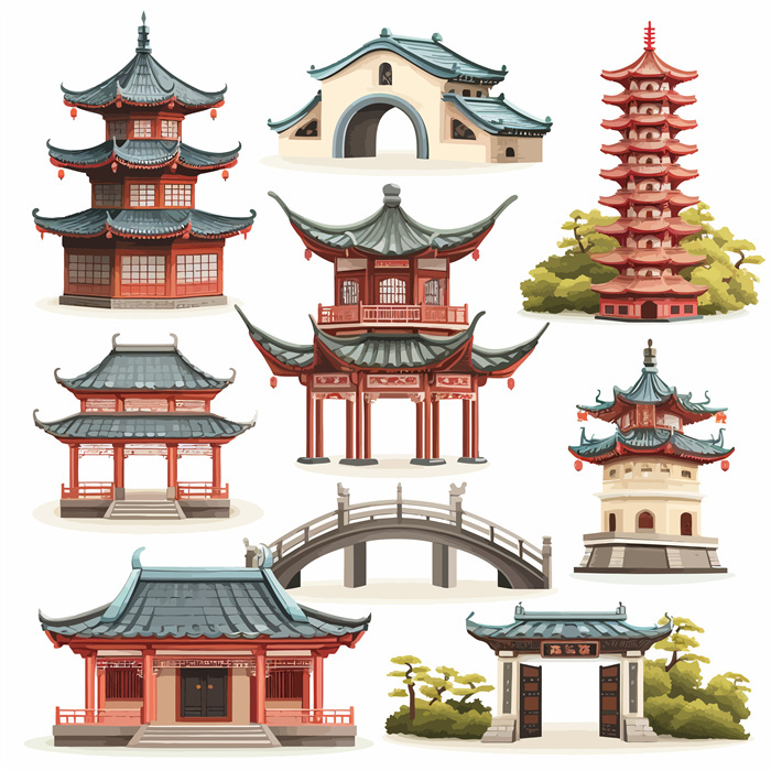 Collection of Traditional Chinese Classical Garden Architecture Patterns