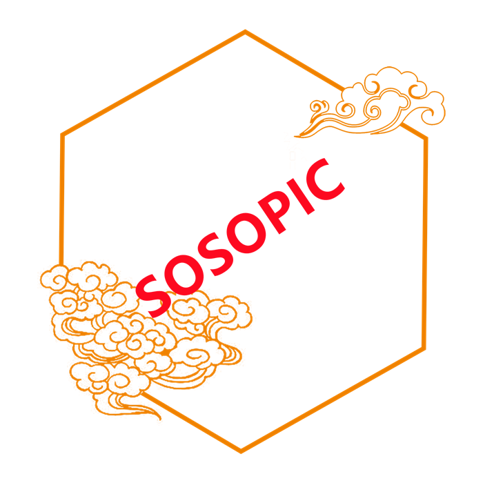 Chinese Hexagonal Border Template with Flowing Cloud Patterns​
