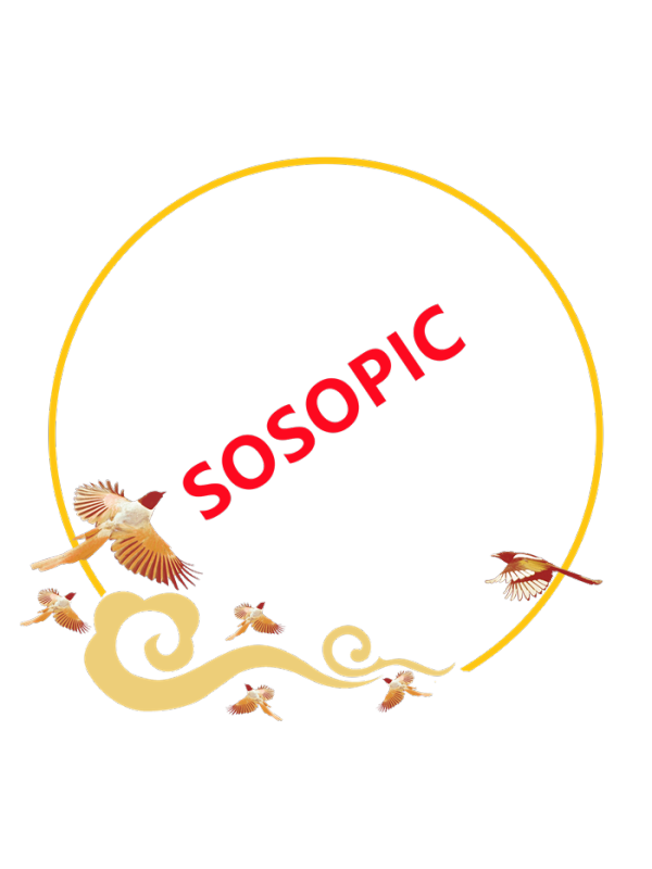 Chinese Traditional Circular Border Design with Golden Pheasant and Auspicious Clouds​

