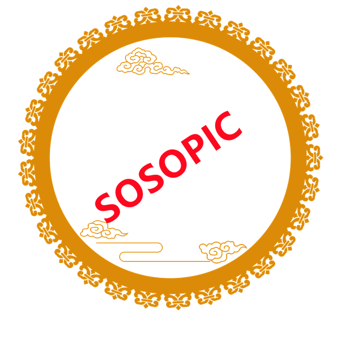Chinese Traditional Decorative Patterns Circular Border with Flowing Cloud Stripes​
