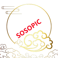 Chinese Hot - Stamping Glazed Circular Border Design with Auspicious Cloud Elements​
