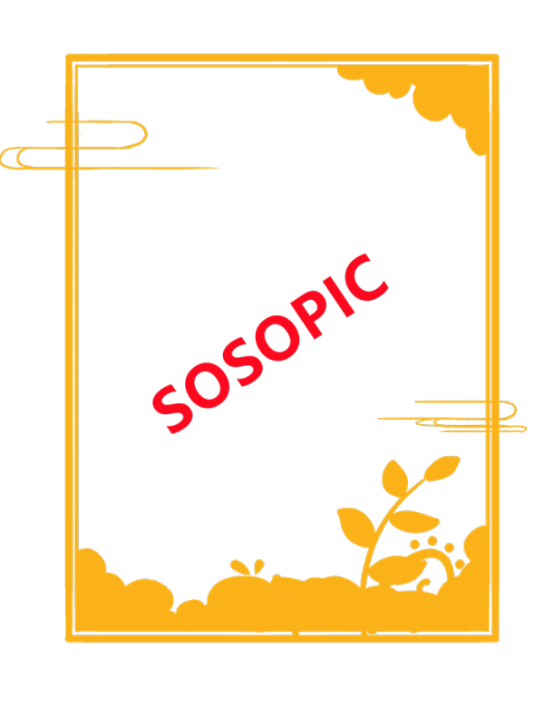 Chinese Traditional Cultural Element Border Design Template with Auspicious Clouds and Flower Elements Embellishment​
