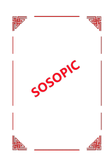 Chinese Classical Screen Style Border Design with Corner Ornaments​
