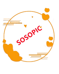 Chinese Traditional Golden Circular Border Background Design with Heart - Shaped Auspicious Clouds​
