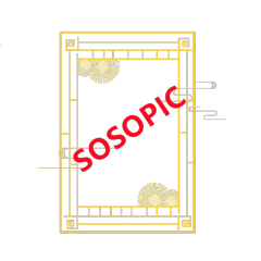 Chinese Traditional Windowpane - Shaped Border Background with Artistic Petal Patterns
