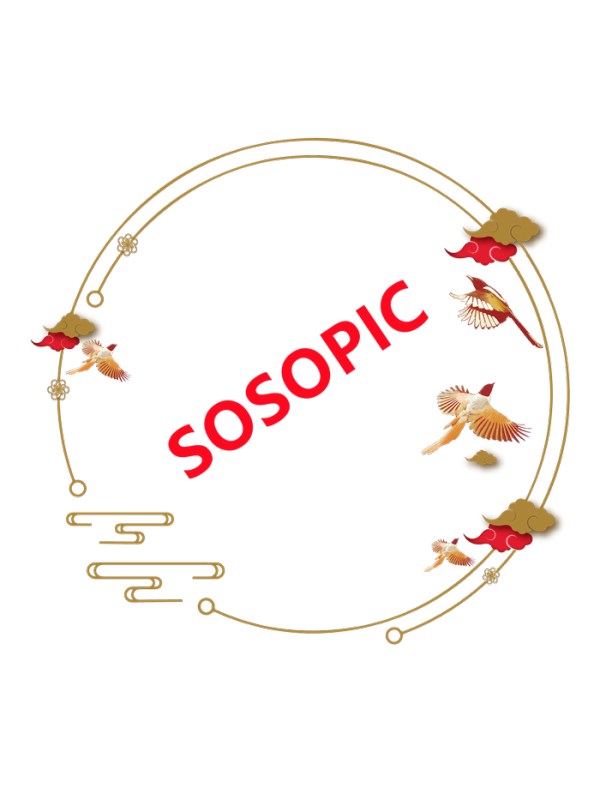 Chinese Traditional Circular Border Template with Flying Golden Pheasants and Auspicious Clouds​
