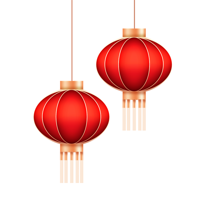 Luminous Icons of Chinese Lantern Festival Red Lanterns