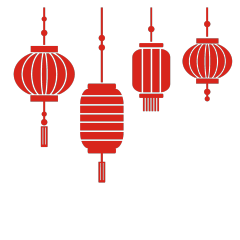 Collection of Four Chinese - Style Traditional Lantern Icons​
