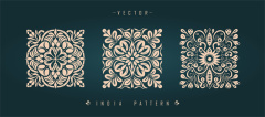 Indian Textile Border - Inspired Mandala