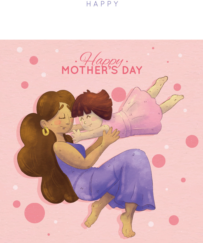 Heart - warming Mother's Day Poster: Child Dashing to Mom's Embrace