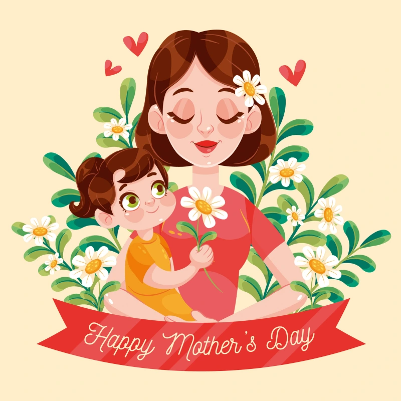 Mother's Day promotional poster template (8)