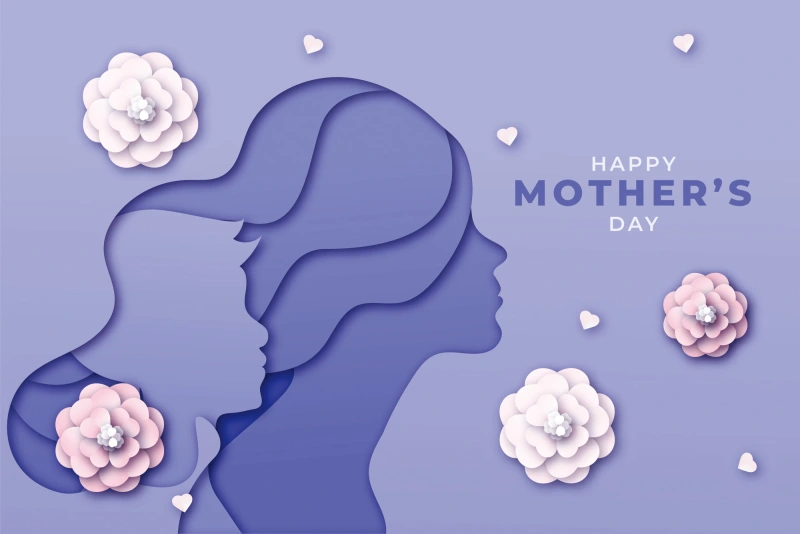 Mother's day decorative element background pattern poster material template (32)