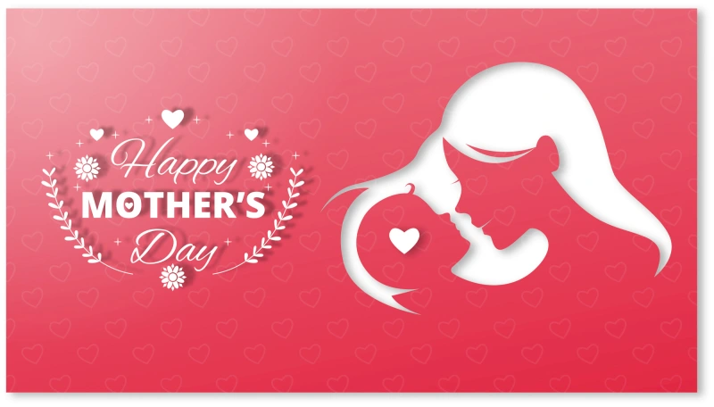 Mother's day decorative element background pattern poster material template (34)