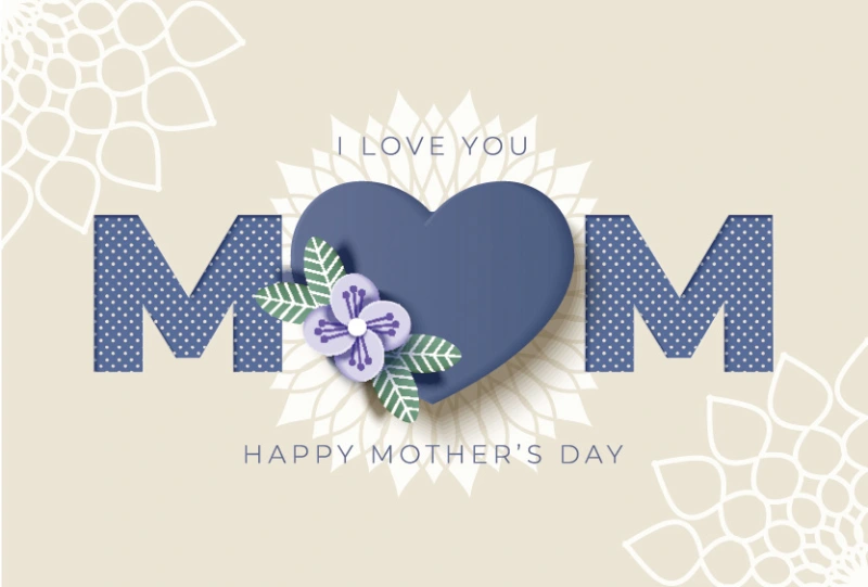 Mother's day decorative element background pattern poster material template (37)