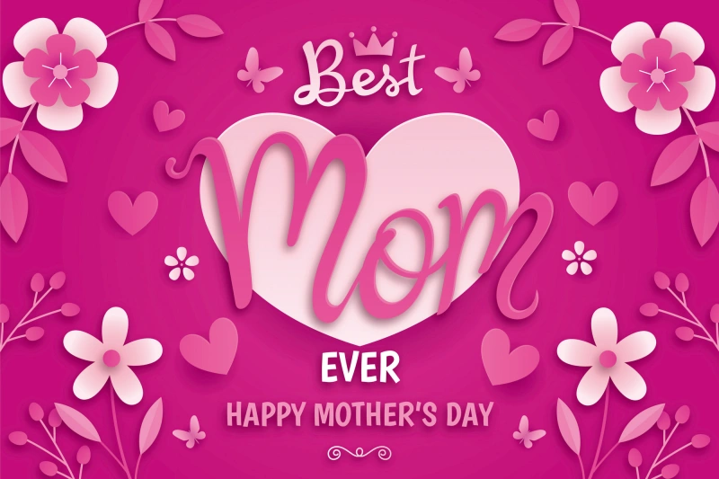 Mother's day decorative element background pattern poster material template (35)