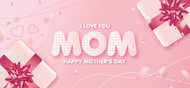 Mother's day decorative element background pattern poster material template (38)