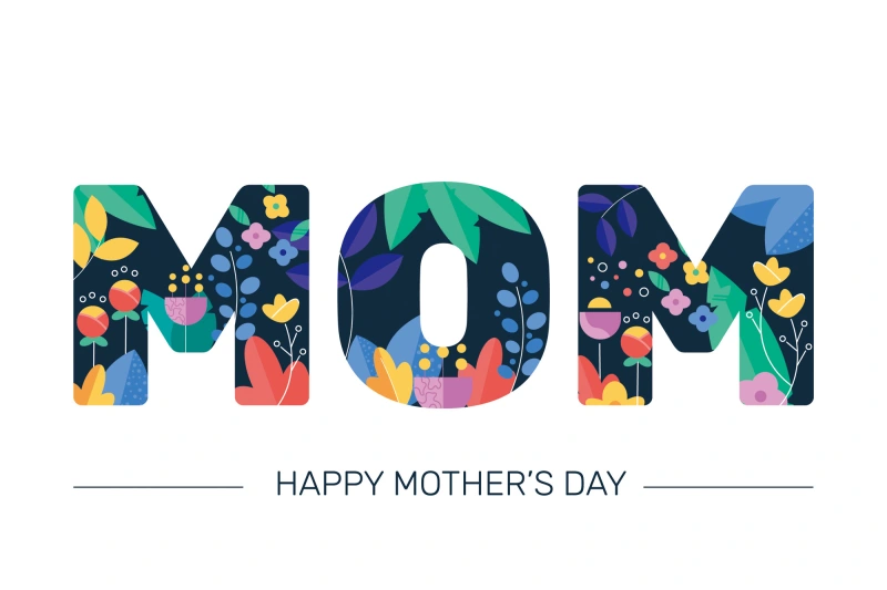 Mother's day decorative element background pattern poster material template (33)