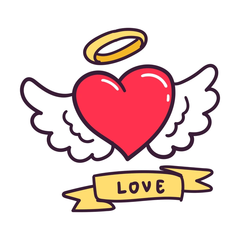 Promotional pattern of decorative elements for Valentine's Day (1)