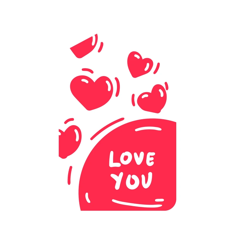 Promotional pattern of decorative elements for Valentine's Day (57)