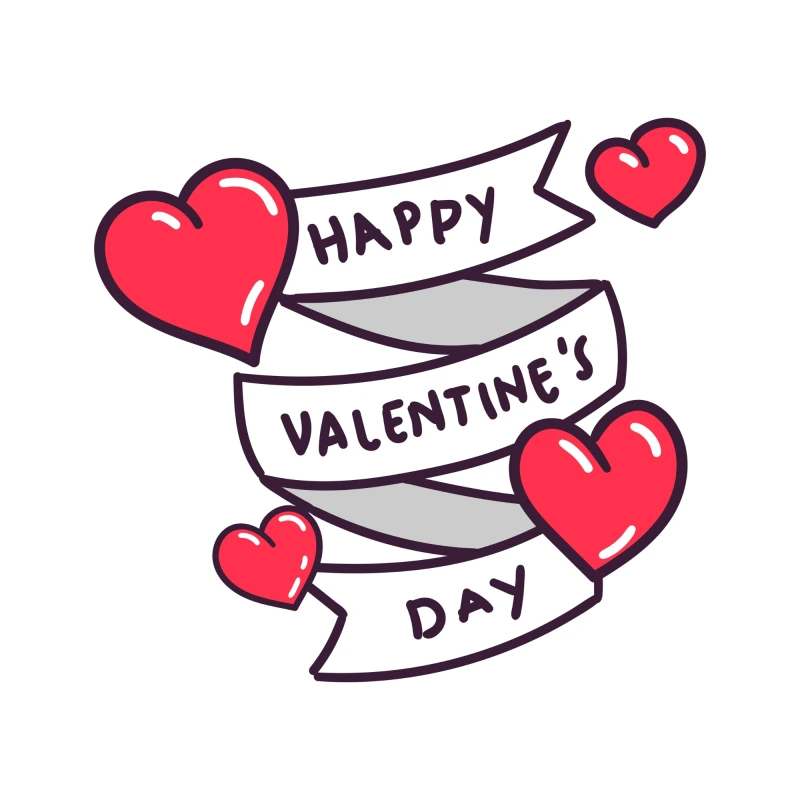 Promotional pattern of decorative elements for Valentine's Day (39)