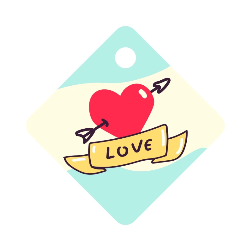 Promotional pattern of decorative elements for Valentine's Day (8)