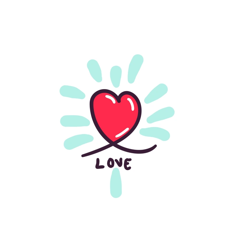 Promotional pattern of decorative elements for Valentine's Day (11)