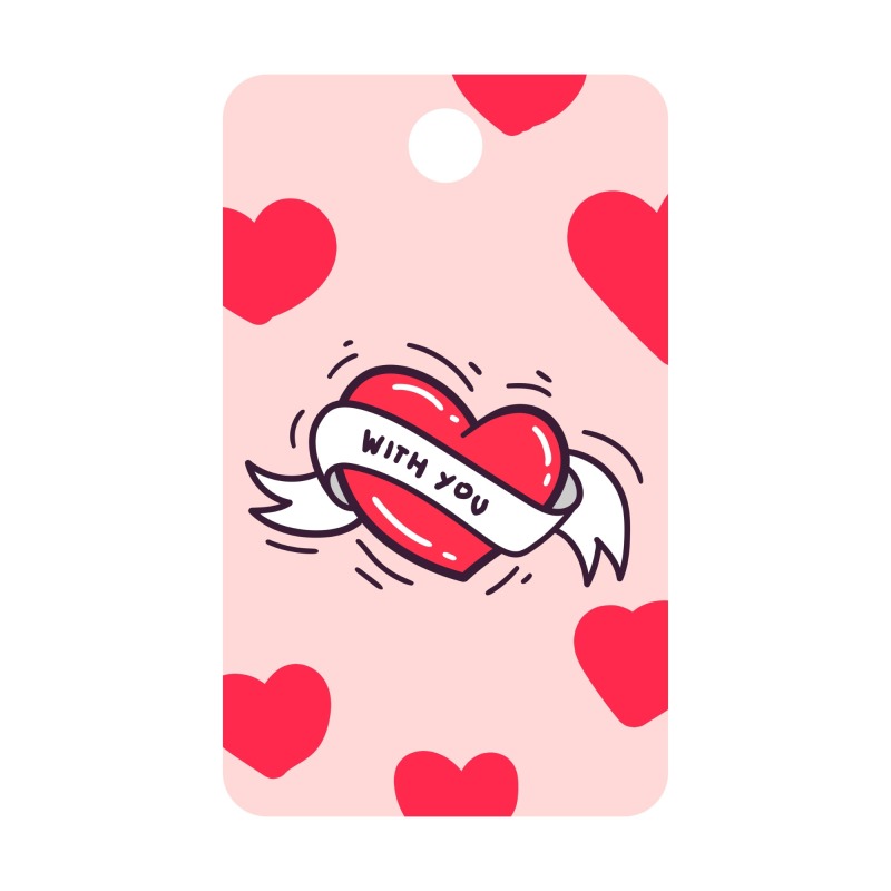 Soft Pink Valentine's Day Promotional Set with Heart Elements & Romantic Vibes