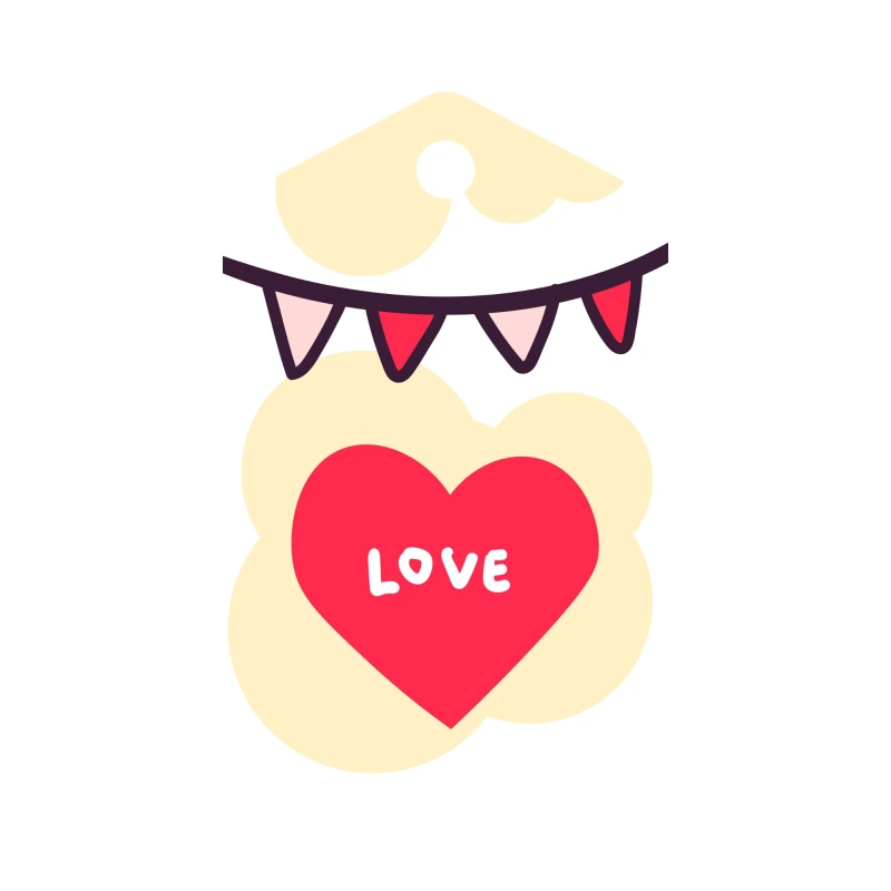 Promotional pattern of decorative elements for Valentine's Day (71)