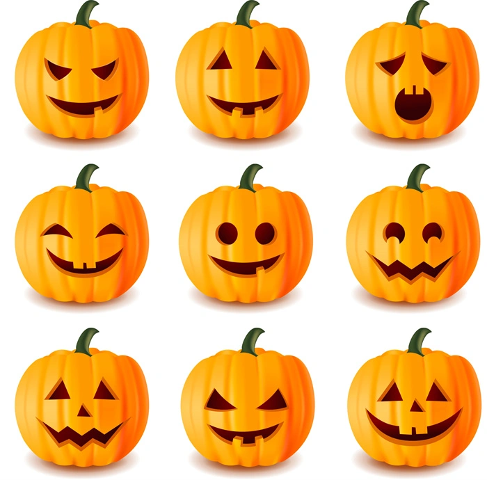 Halloween's decorative element icons patttern set (39)