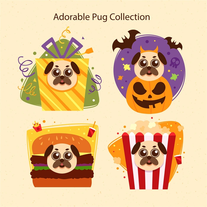 Halloween's decorative element icons patttern set (29)