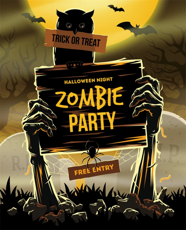 Halloween promotional display banner template set (17)