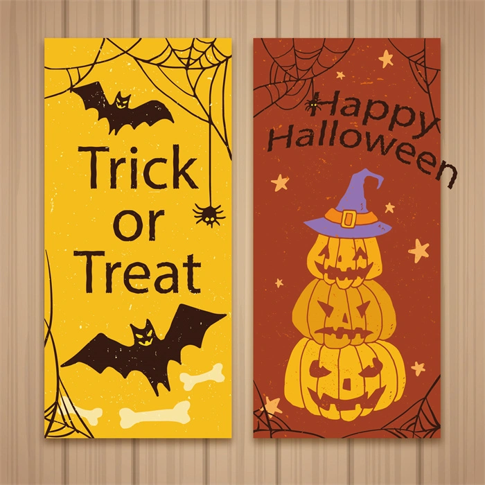 Halloween promotional display banner template set (75)
