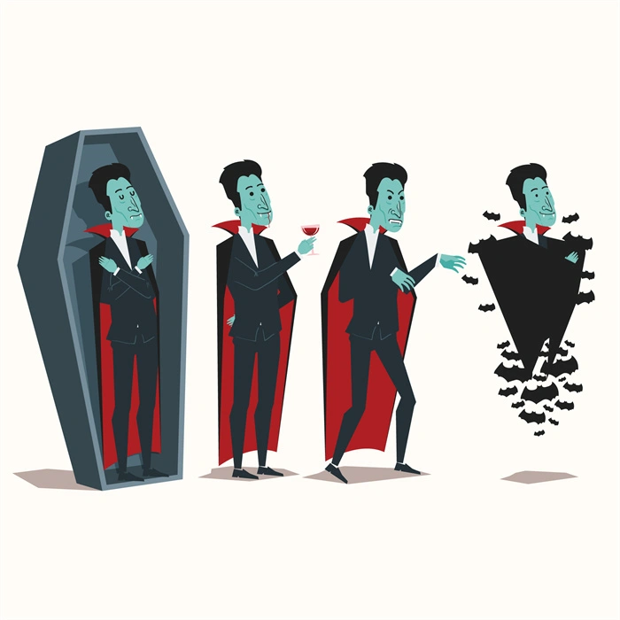 Halloween vampire character element patttern collection (25)