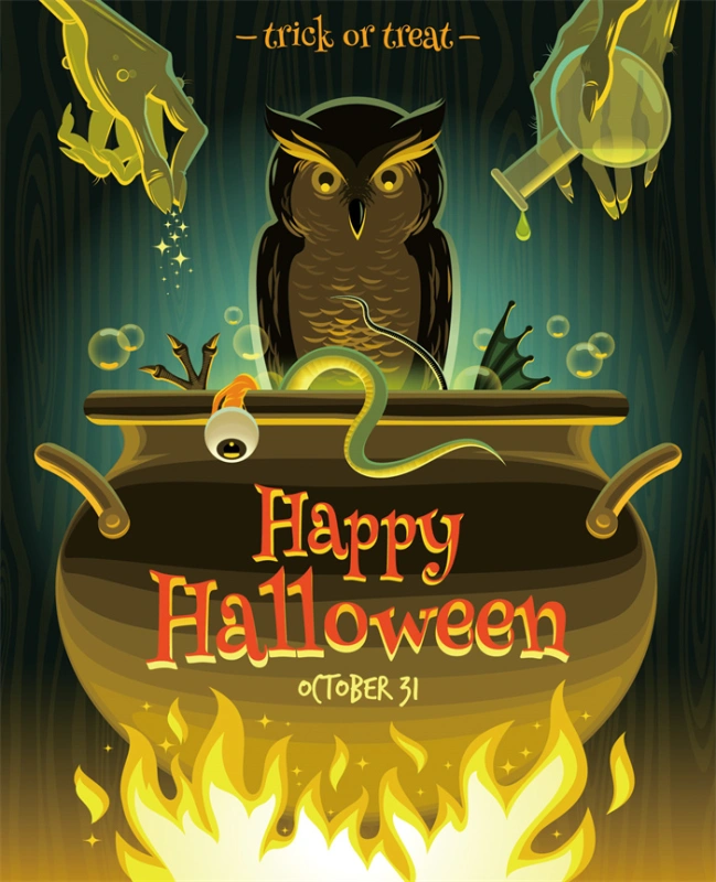 Halloween promotional display banner template set (18)