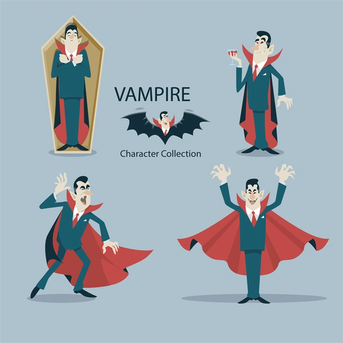 Halloween vampire character element patttern collection (30)