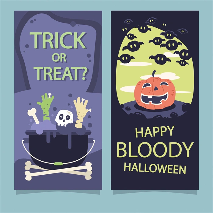 Halloween promotional display banner template set (20)