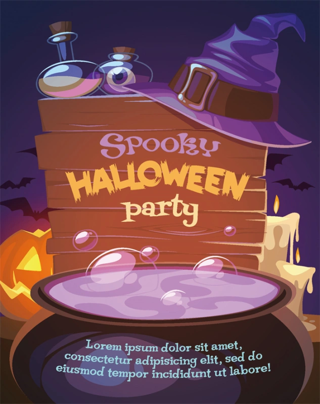 Halloween promotional display banner template set (68)