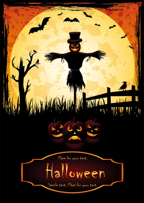 Halloween promotional display banner template set (40)