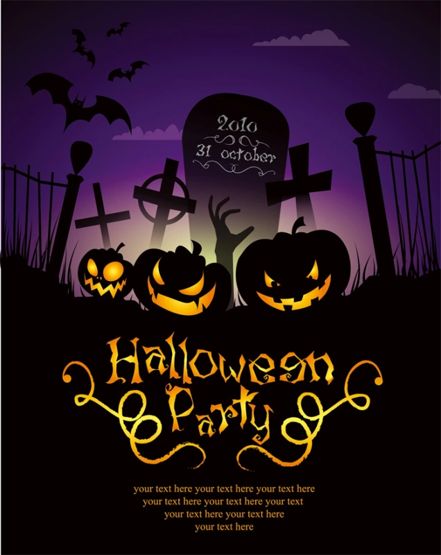 Halloween promotional display banner template set (71)