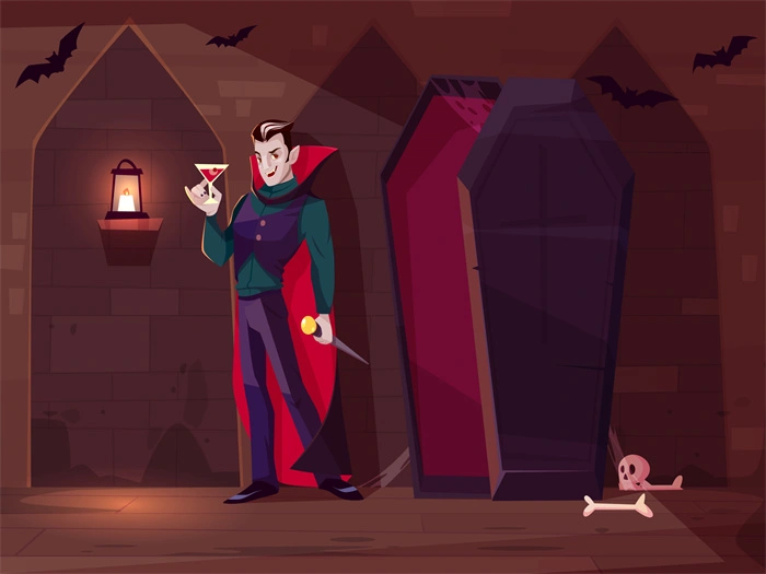 Halloween vampire character element patttern collection (21)