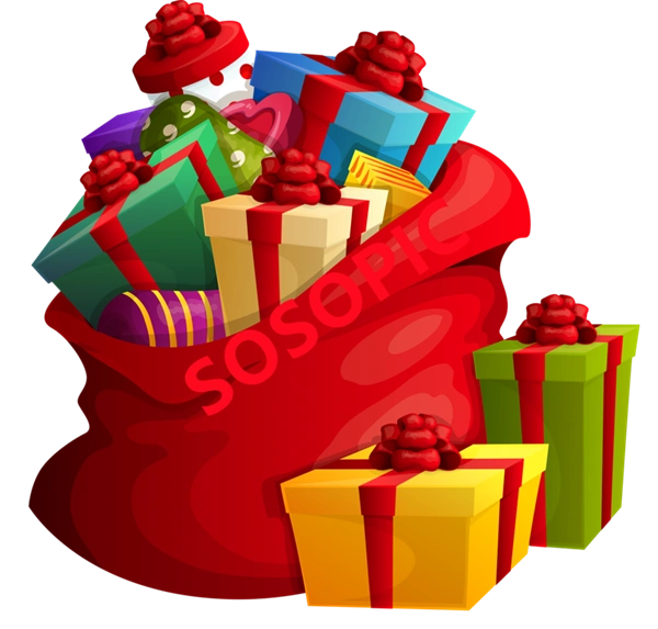 Christmas Day element background icons pattern template (54)