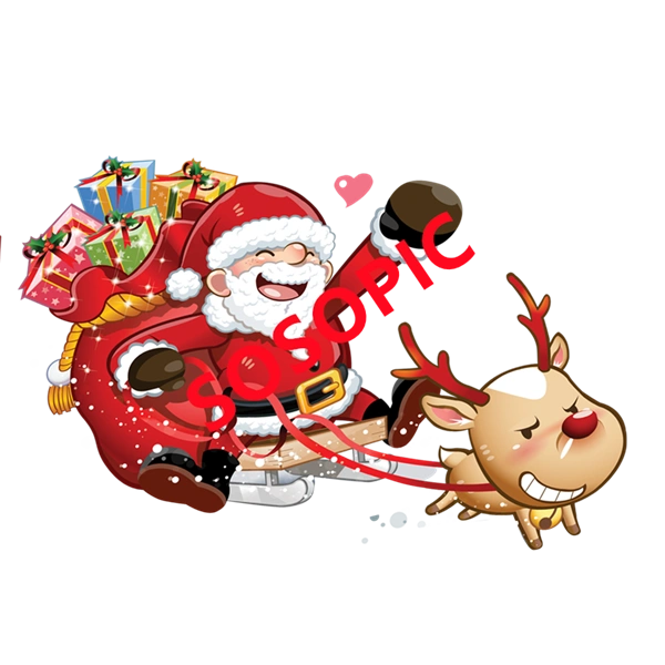 Christmas Day element background icons pattern template (39)